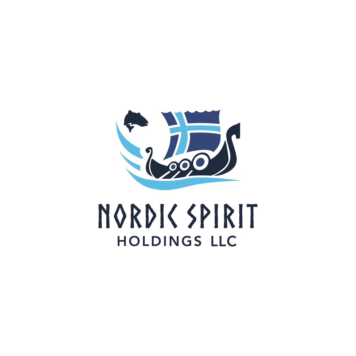 Export business logo highlighting global trade and logistics