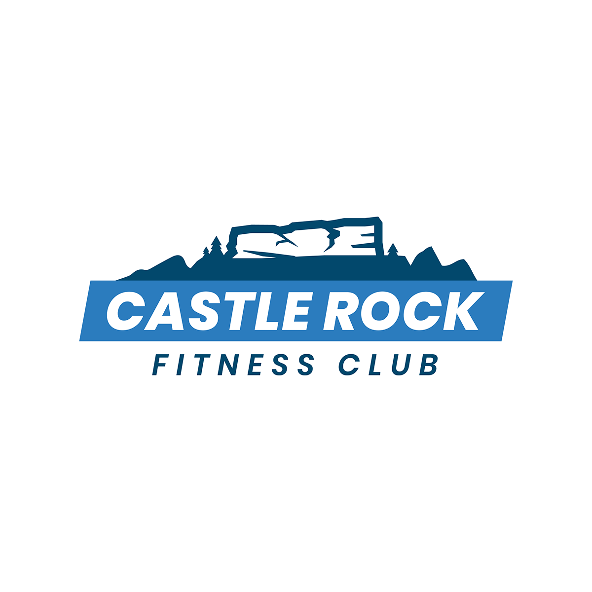 Fitness club logo promoting health and strength