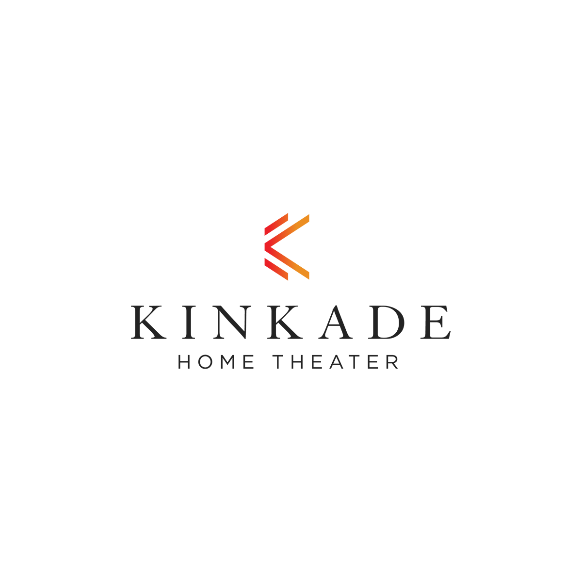 Home theater logo design emphasizing premium audiovisual experience