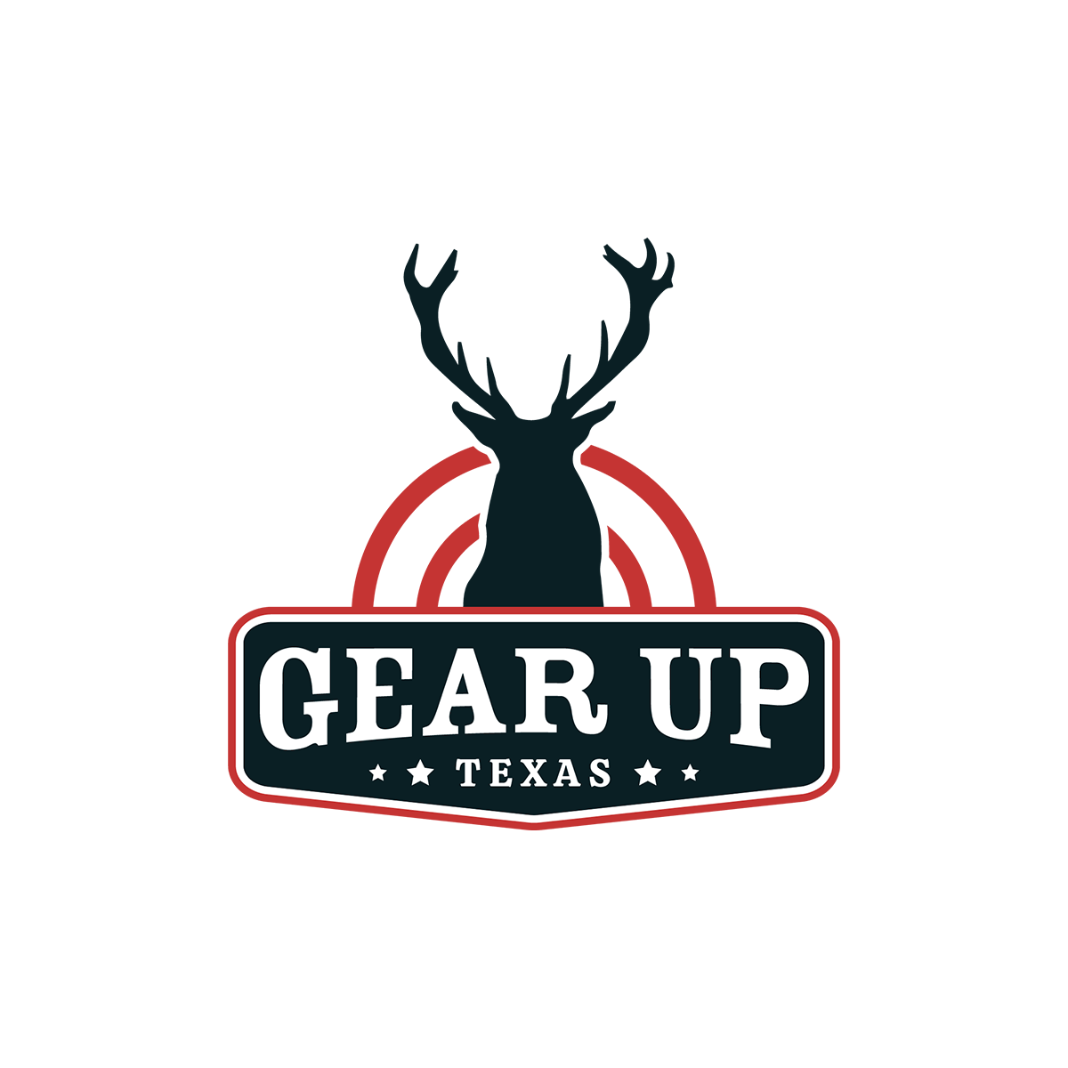 Hunting logo with a rugged outdoor and wildlife theme