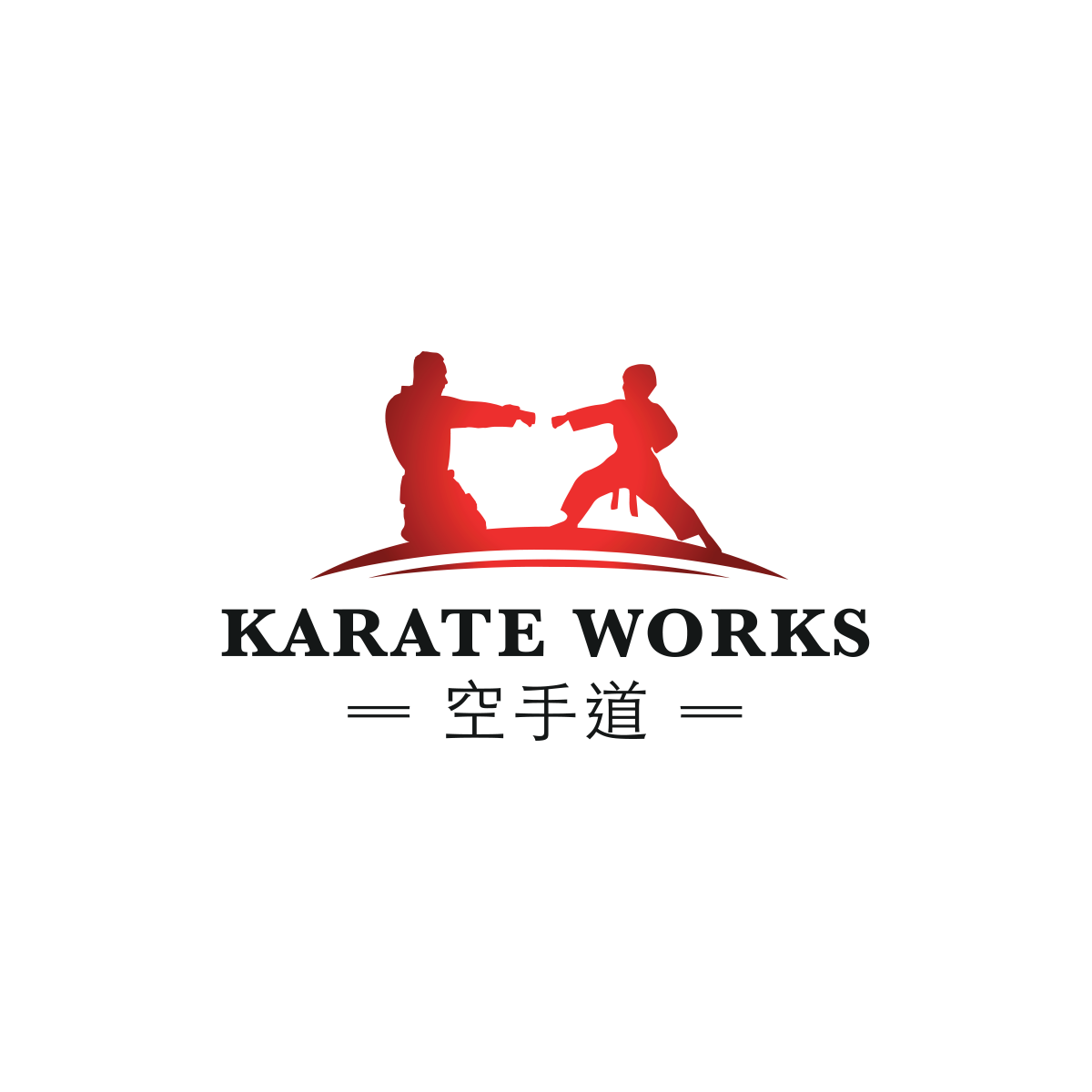 Karate logo design capturing martial arts strength and discipline