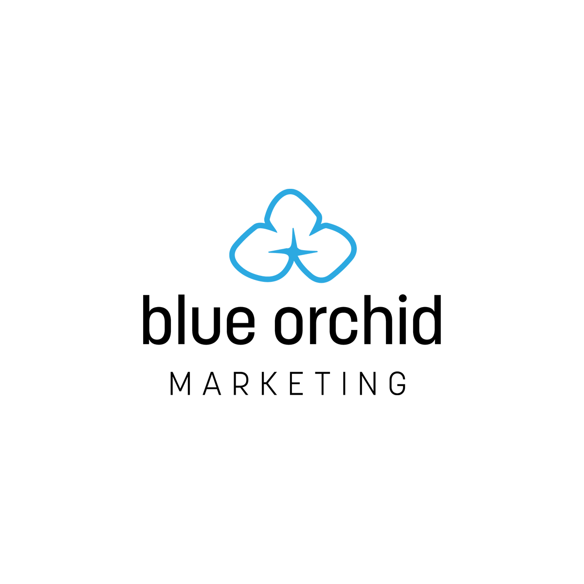 Marketing agency logo emphasizing creativity and strategy