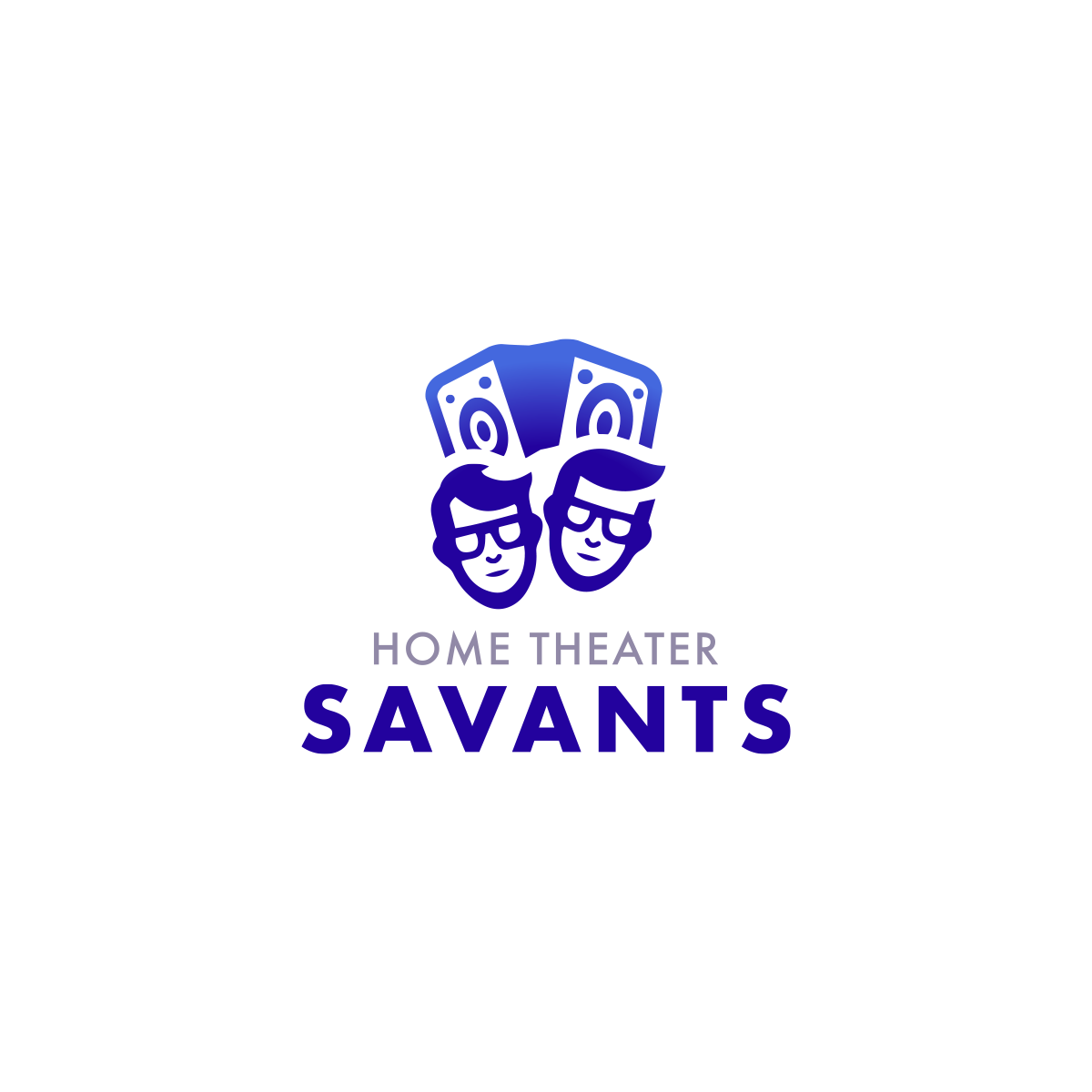 Modern podcast branding logo highlighting conversation and media